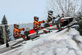 Snowmobile Winter Racing