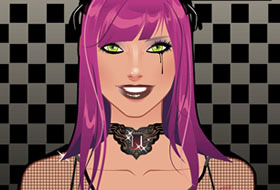 Gothic Lady Make Up Game