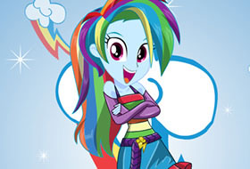 Miss Loyalty Rainbow Dash Dress-Up