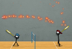 Stick Figure Badminton 3