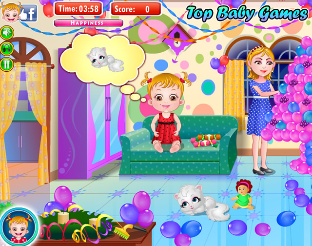 Play Baby Hazel New Year Party Free online games with