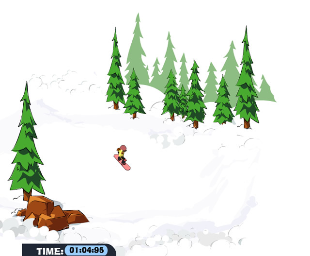 Play 2 D Snowboard Free online games with
