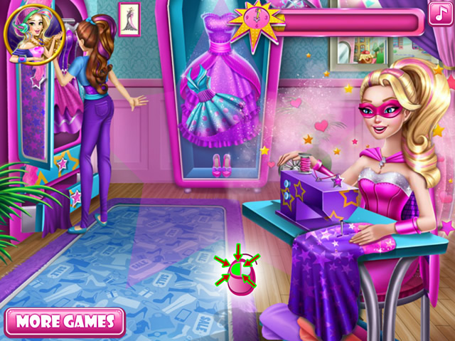 super barbie game