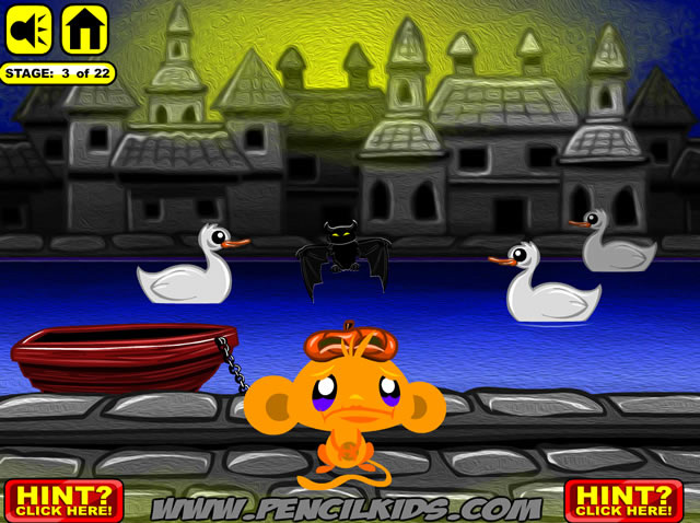 Play Monkey Go Happy Bats Free online games with