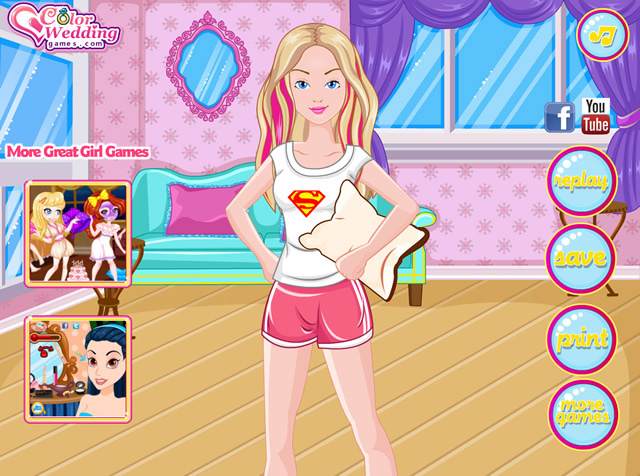super barbie game
