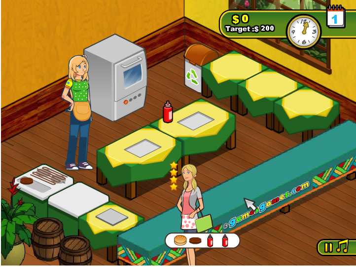 Play Burger Restaurant 2 Free online games with