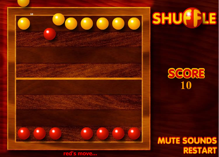 web page shuffle when shut down