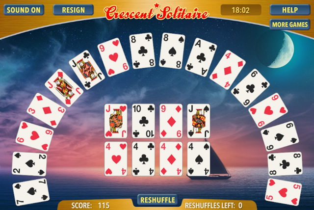 crescent solitaire 2 crescent solitaire 2
