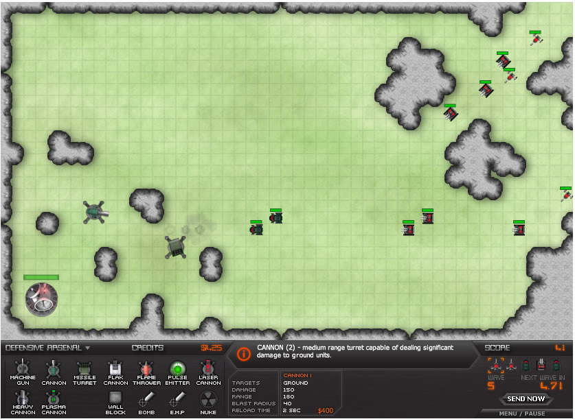 Play Warzone Tower Defense Free online games with