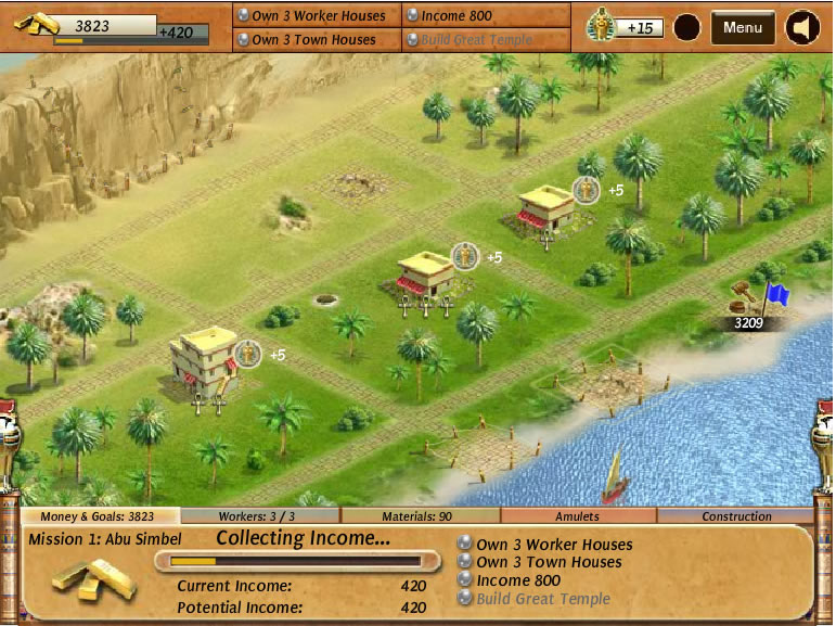 empire builder ancient egypt walkthrough