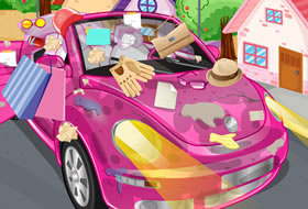 Clean my new pink car 3