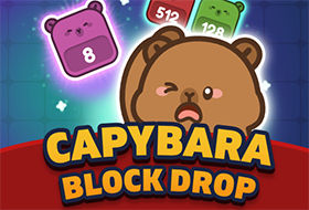 Capybara Block Drop
