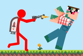 Red Stickman vs Craftmans 2
