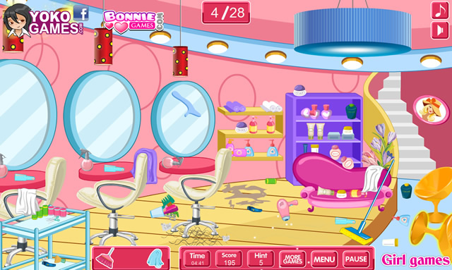 Play Clean Up Hair Salon 3 - Free online games with Qgames.org